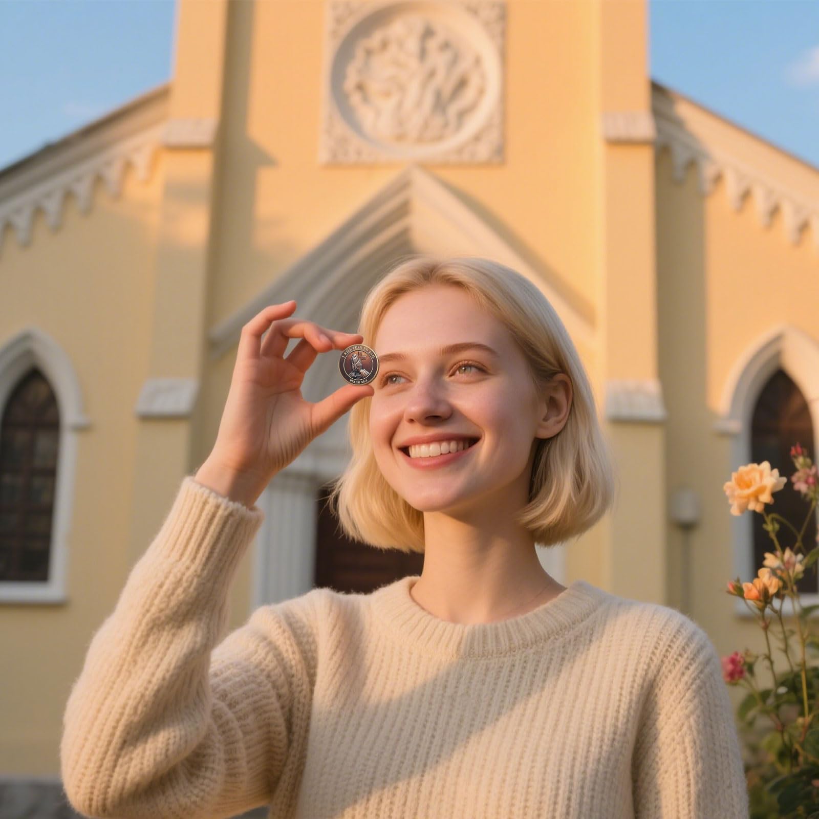 I Will Fear No Evil The Lords Prayer Christian Challenge Coin mysite