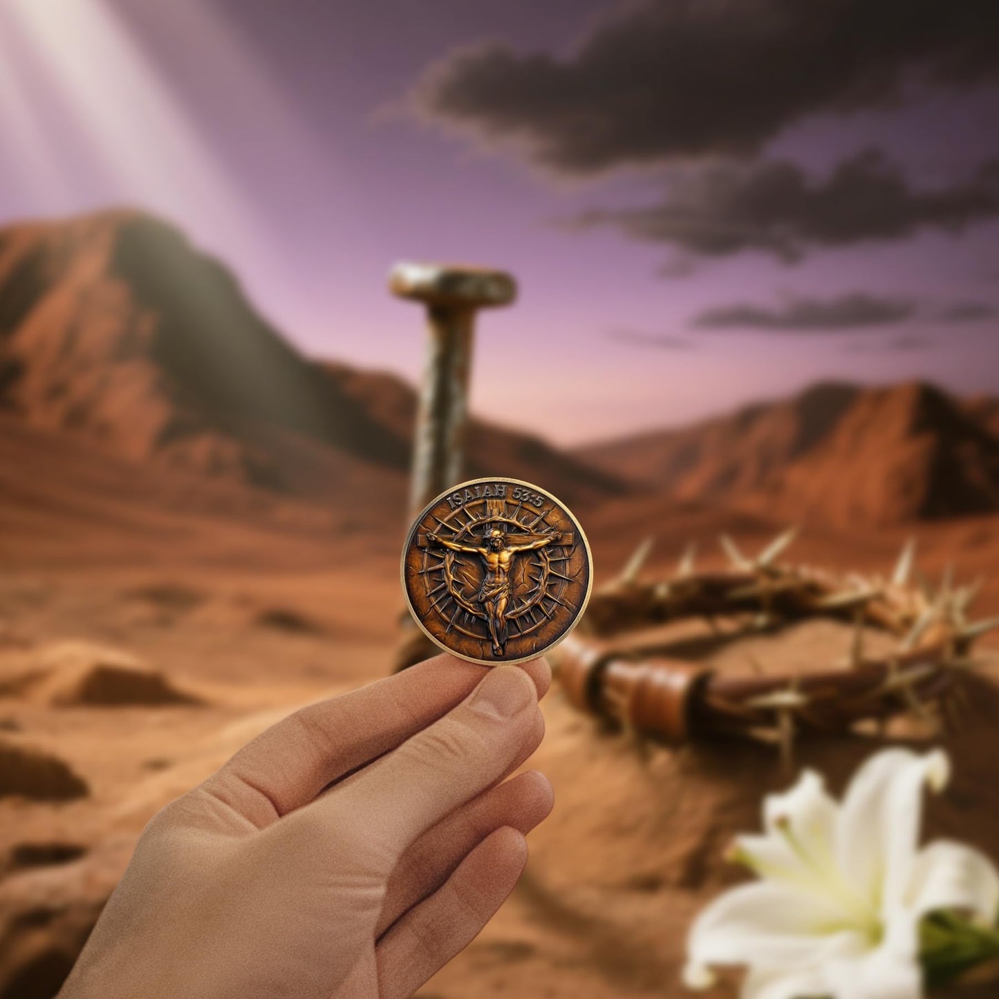 Jesus Christ Sacrifice Challenge Coin mysite