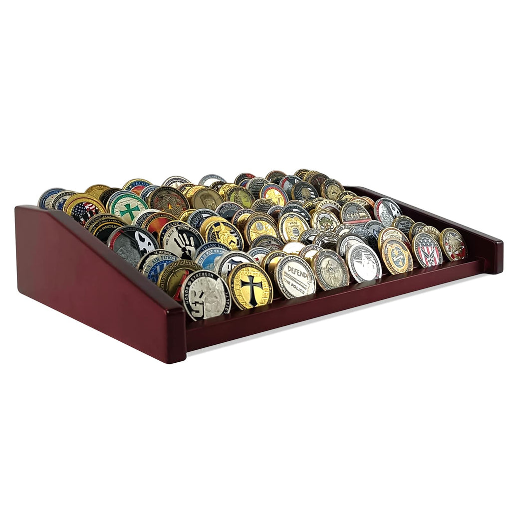 12 Rows Military Challenge Coin Holder Display Case Holds 90-100 Coins mysite