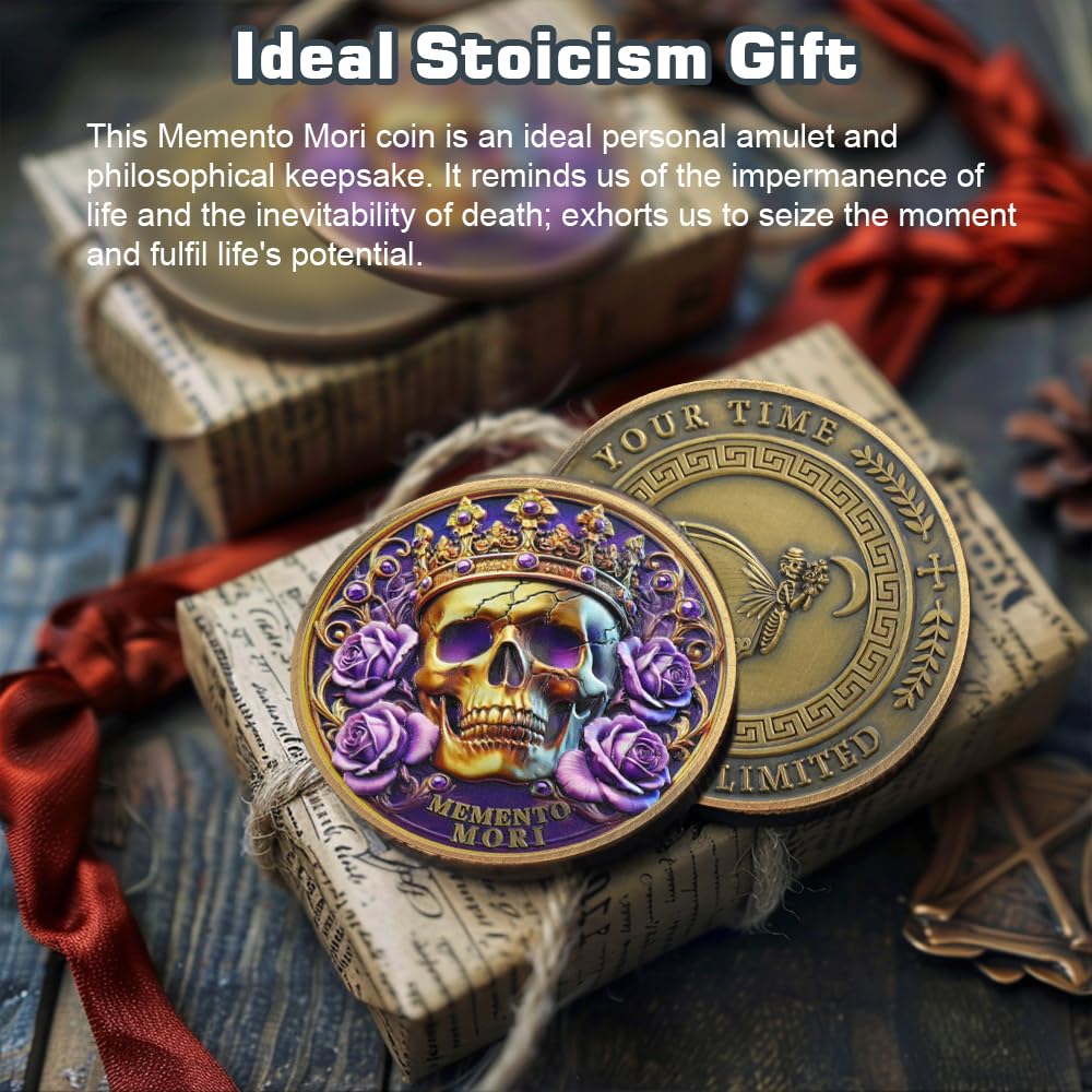 Your Time is Limited Inspirational Stoicism Memento Mori Coin mysite