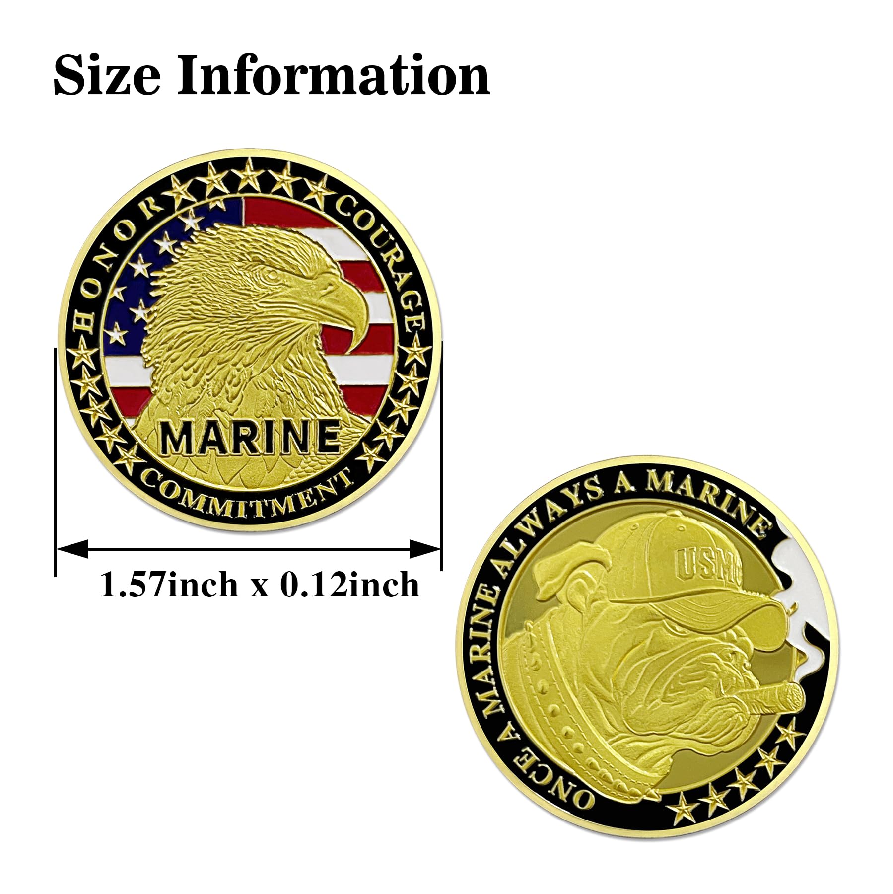US Marine Devil Dog Challenge Coin Military Coins Gift for Marines mysite