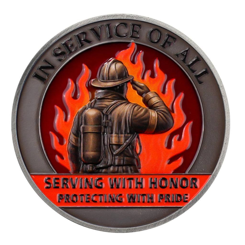 Firefighter Salute Challenge Coin mysite