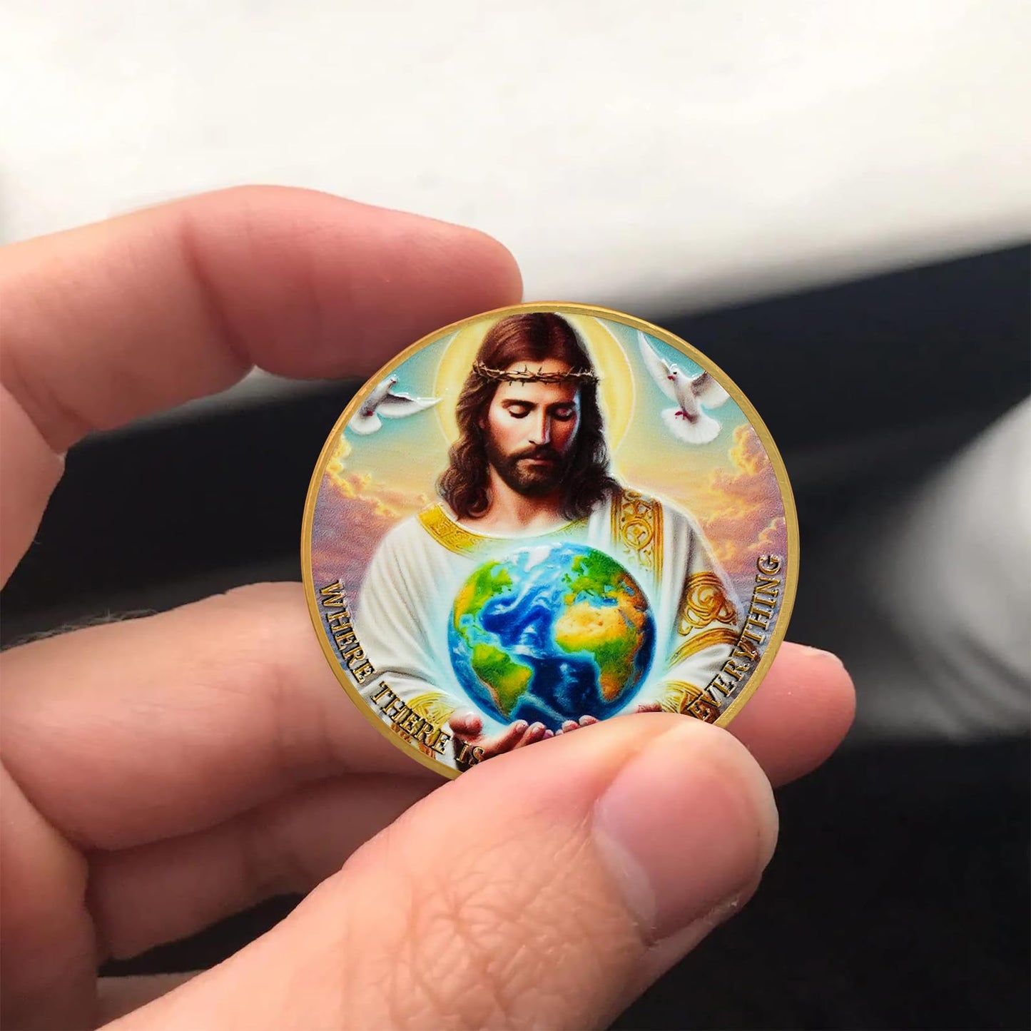 God Loved The World John 3:16 Verse Christian Challenge Coin mysite