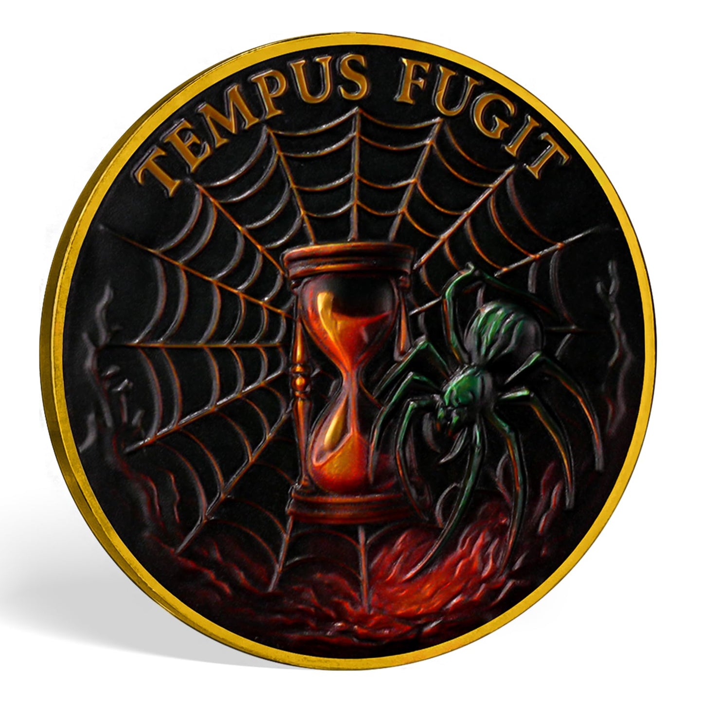 Memento Mori Skull Spider Challenge Coin mysite