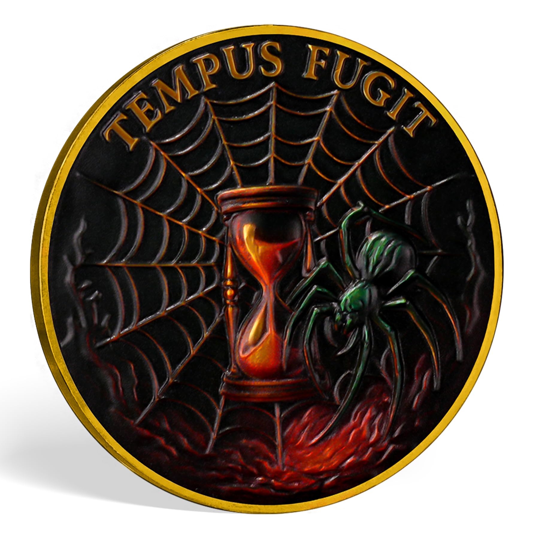 Memento Mori Skull Spider Challenge Coin mysite