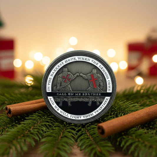 Knight Templar Call On Me Brother Religious Red Cross Challenge Coin mysite