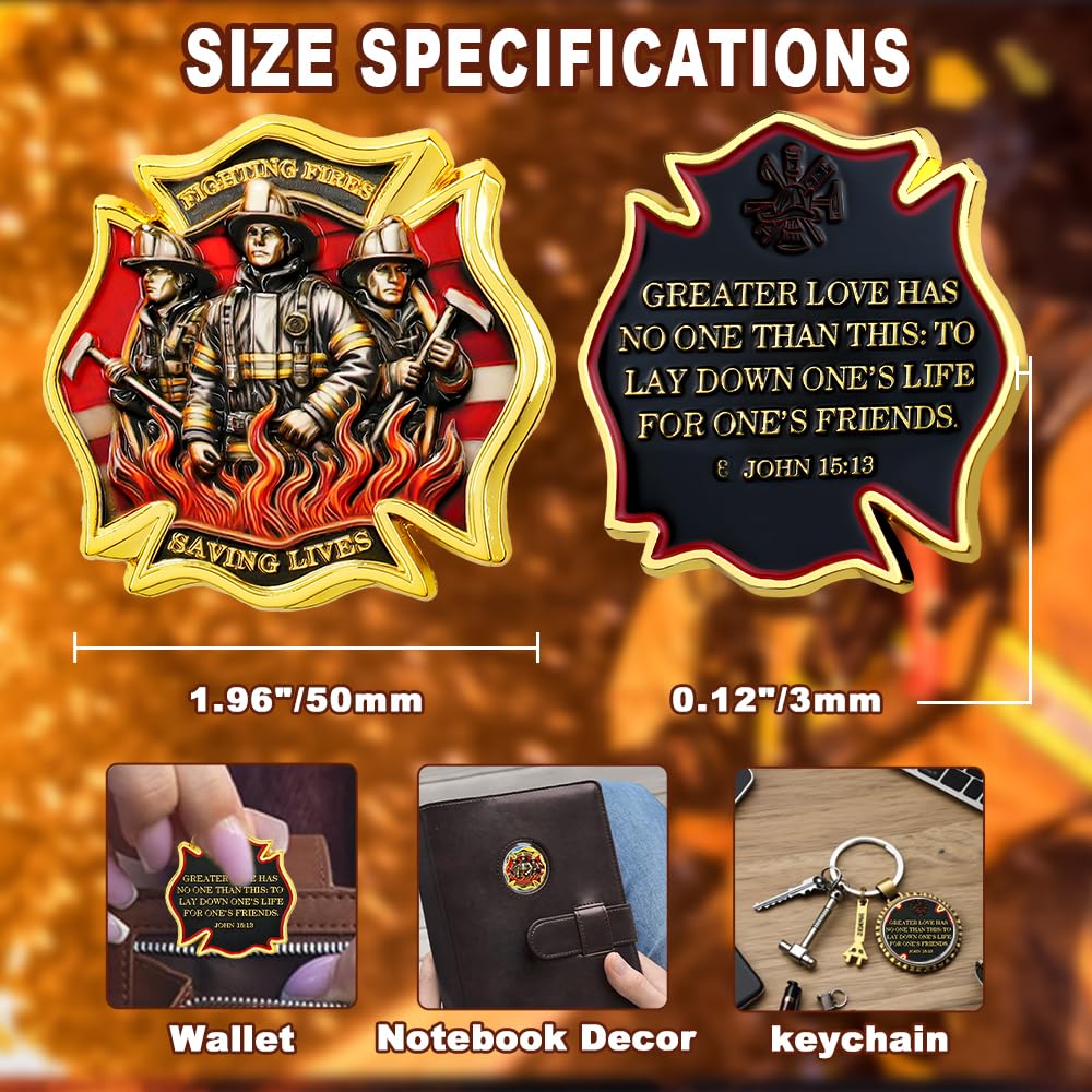 Firefighter Bravery Sacrifice Duty Coin mysite