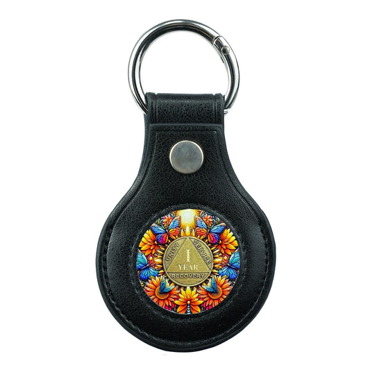 Handmade Premium Leather Coin Holder Keychain mysite