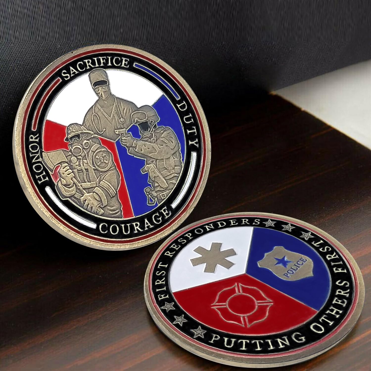 First Responders Challenge Coin Thank You Gifts Support Police Firefighter EMS Heroes mysite