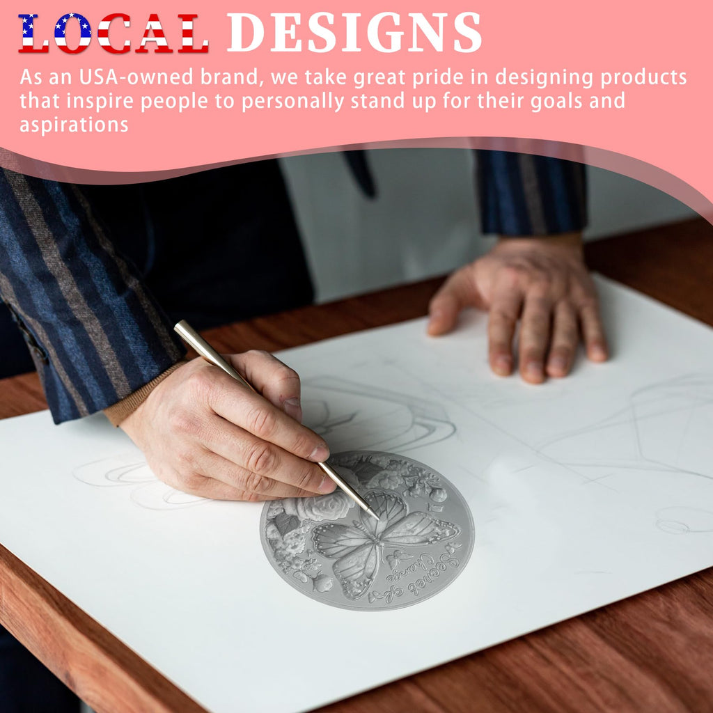 Butterfly Recovery Affirmation Sobriety Coin mysite