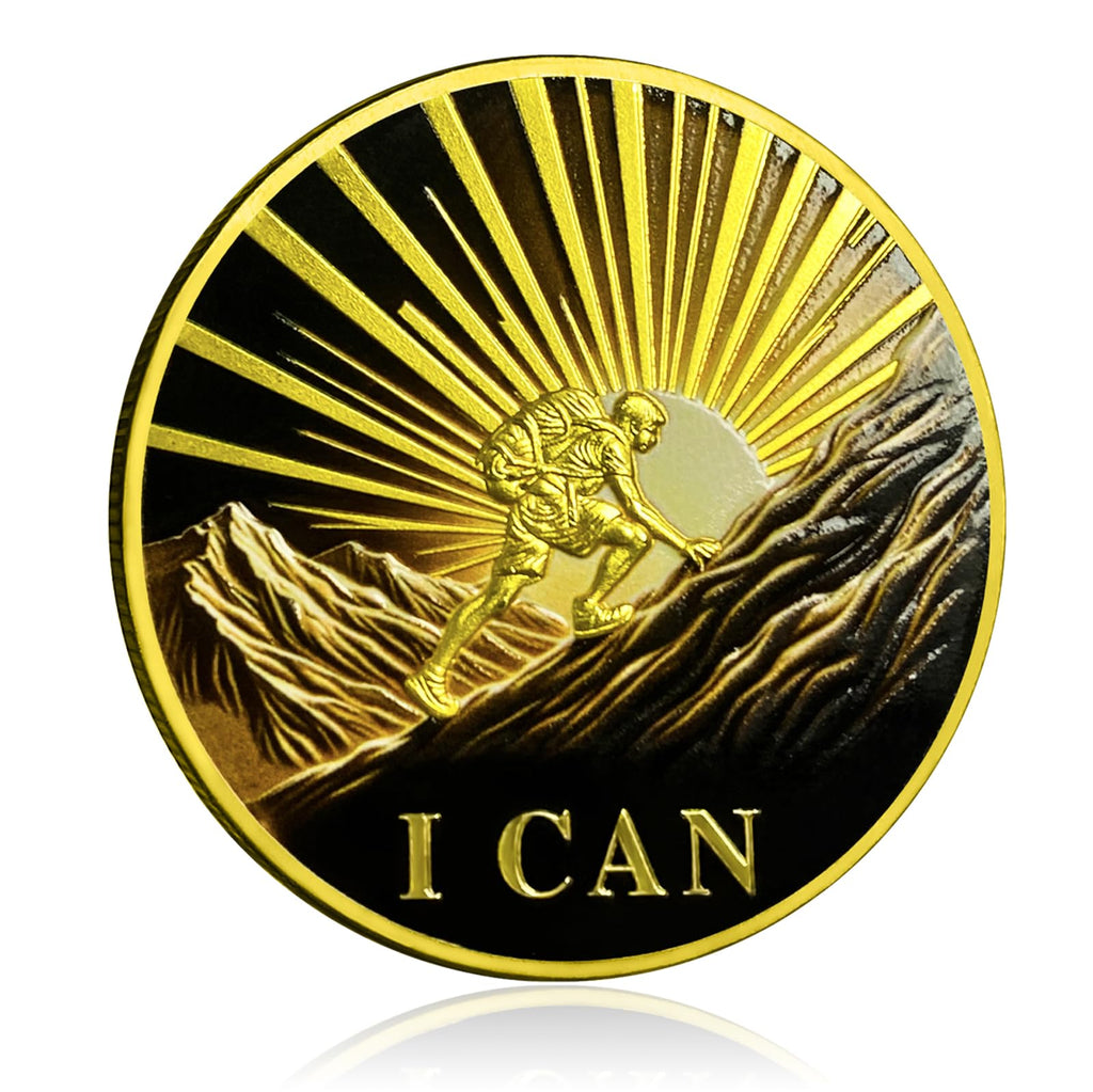 Inspirational Never Give Up Encouragement Challenge Coins mysite