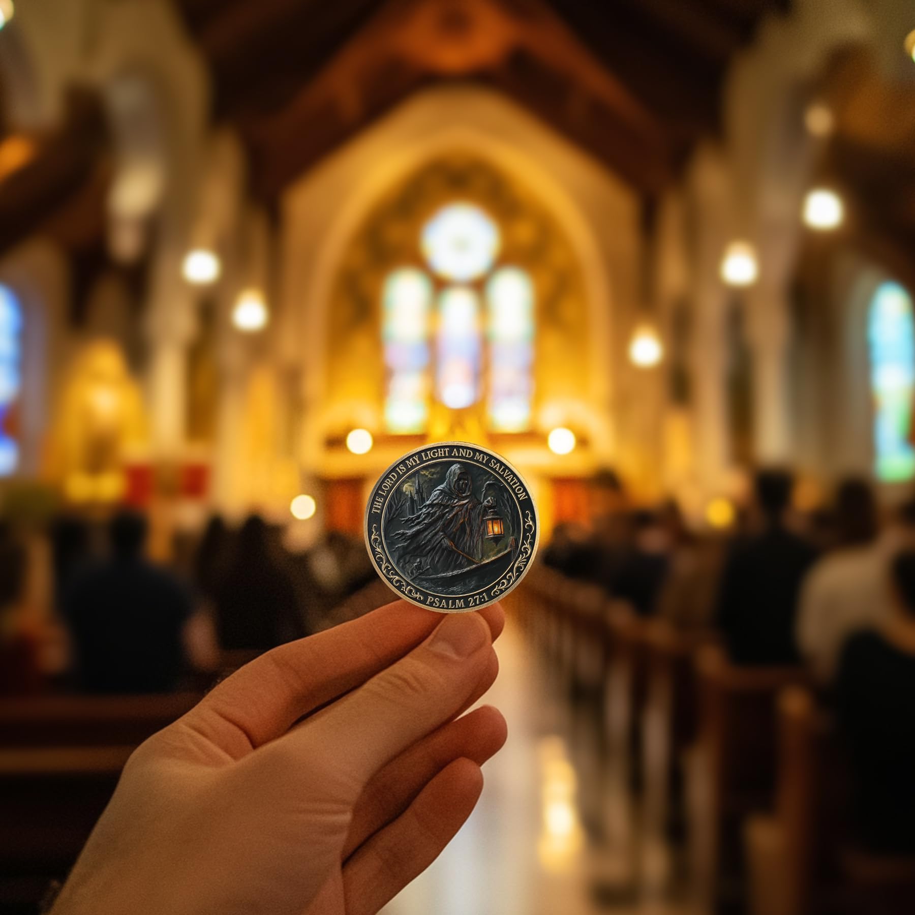 The Lord is My Light Christian Challenge Coin mysite