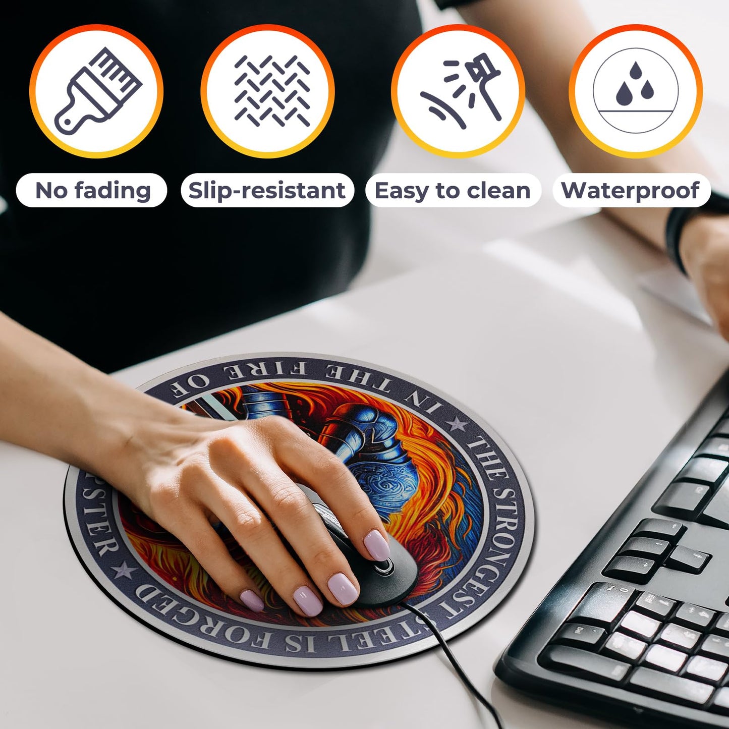 Knight Dumpster Fire Mouse Pad mysite