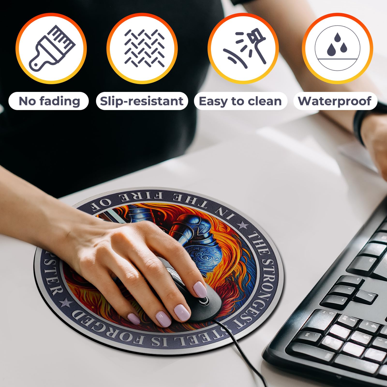 Knight Dumpster Fire Mouse Pad mysite