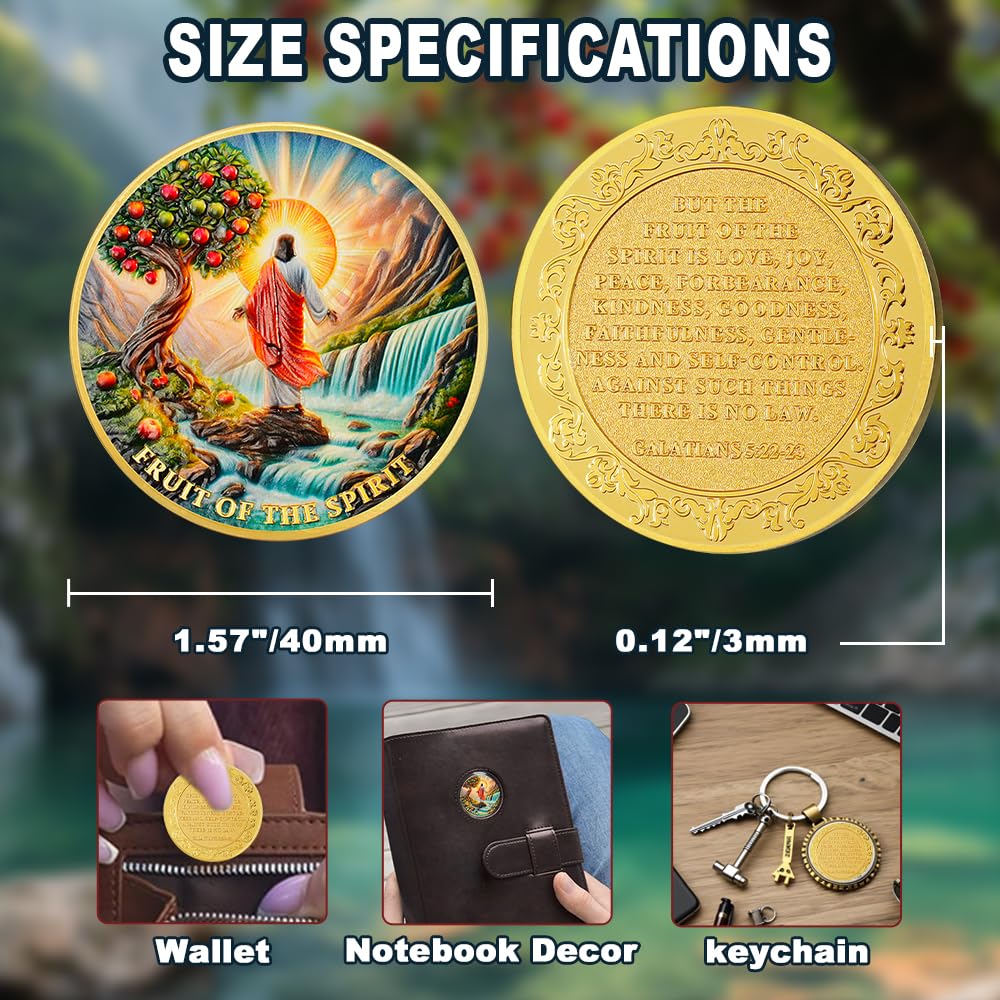 Fruit of The Spirit Christian Challenge Coin mysite