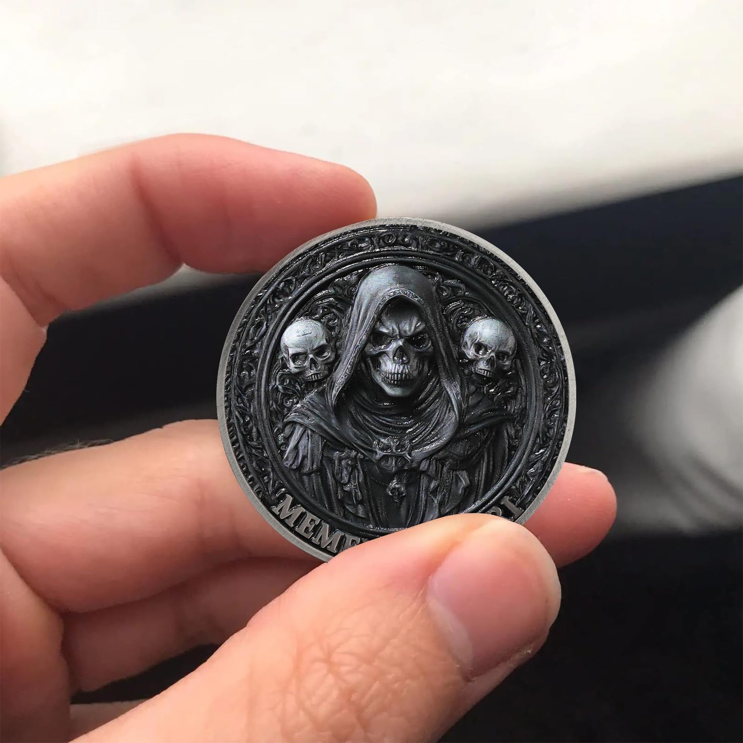 Carpe Diem Motivational Stoicism Memento Mori Challenge Coin mysite