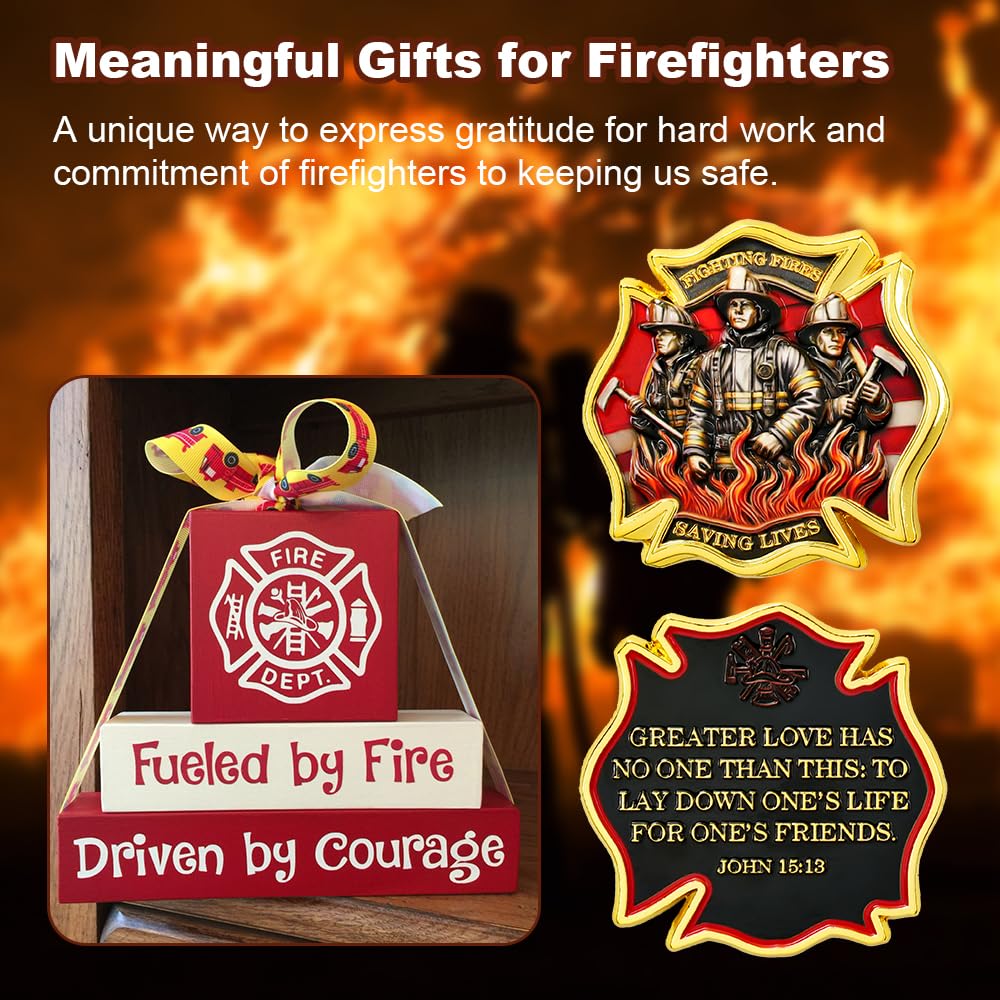 Firefighter Bravery Sacrifice Duty Coin mysite