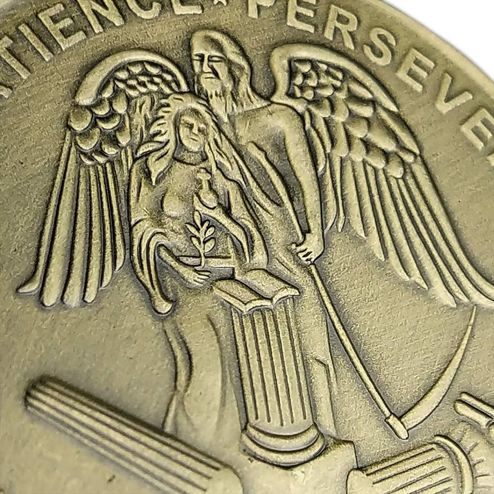 Masonic Square & Compass Freemasonry Angel Master Mason Blue Lodge Challenge Coin mysite