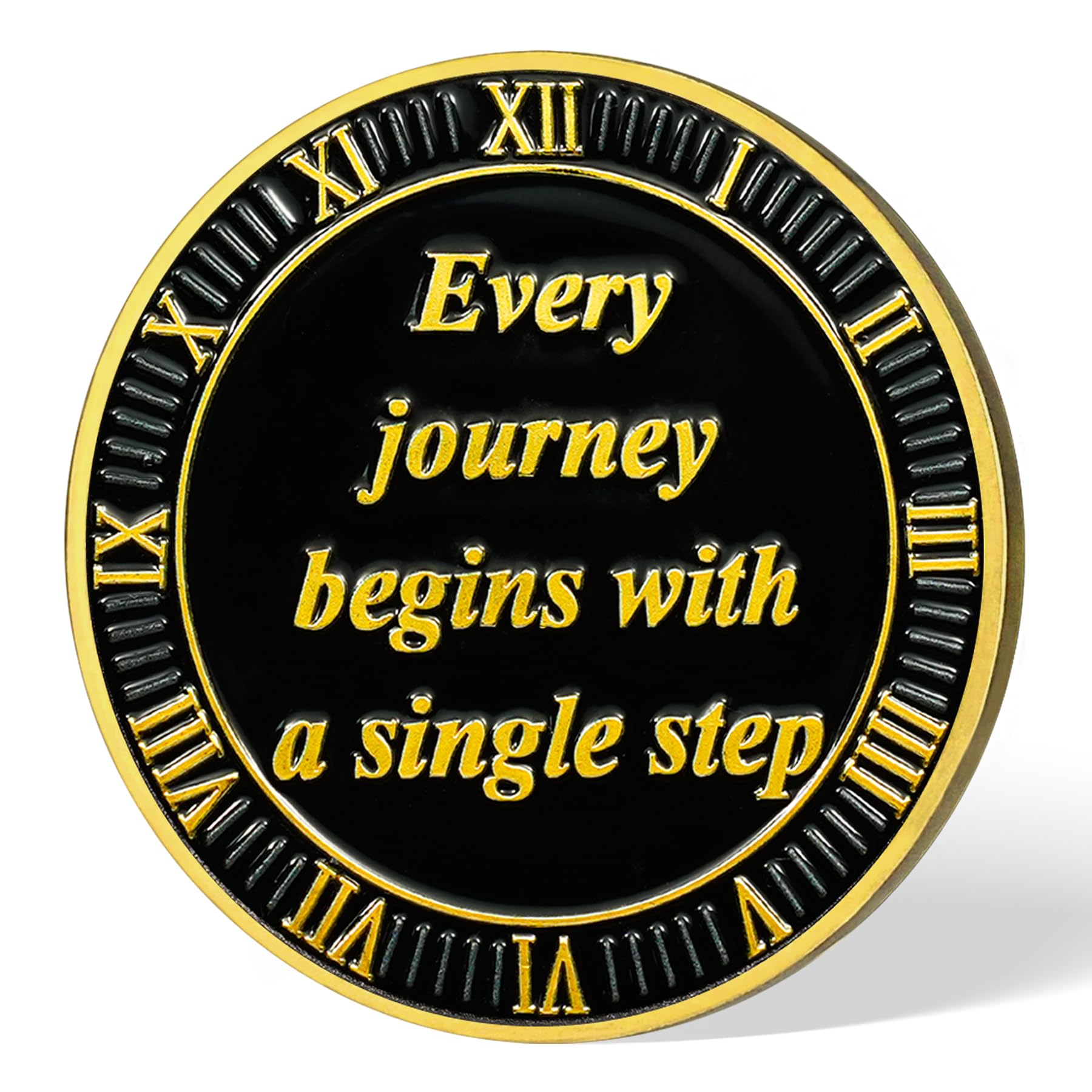 Seahorse  Every Journey Begins with a Single Step Sobriety Coin mysite