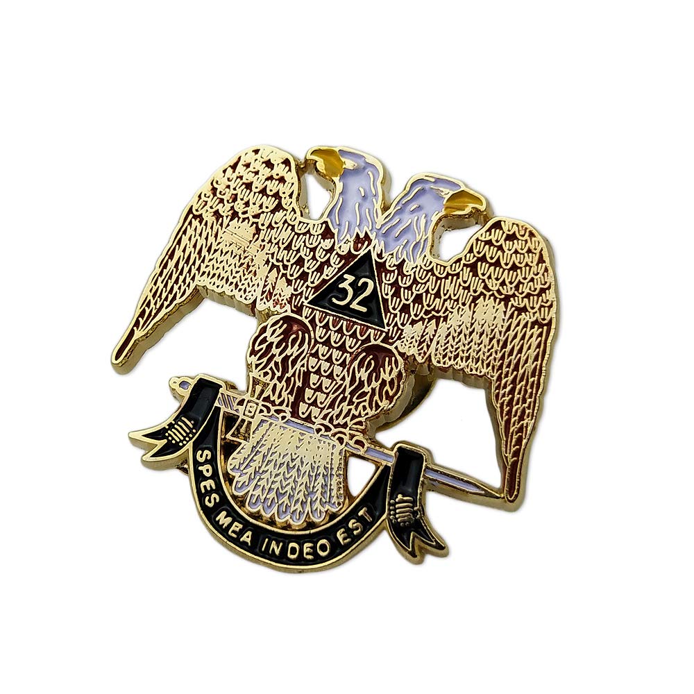 Scottish Rite 32nd Degree Masonic Lapel Pin Badge mysite