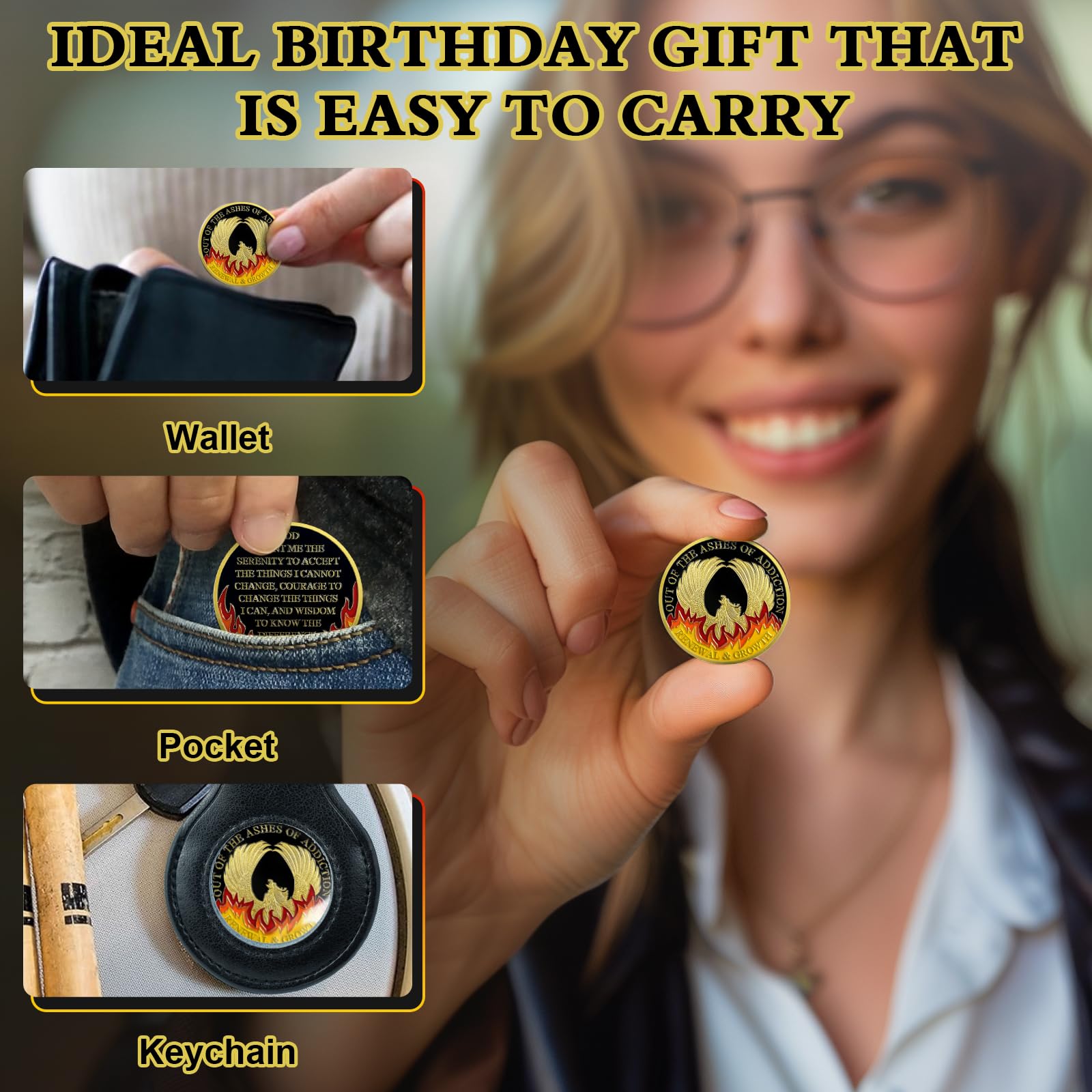 Rebirth from the Ashes Phoenix Sobriety Coin mysite