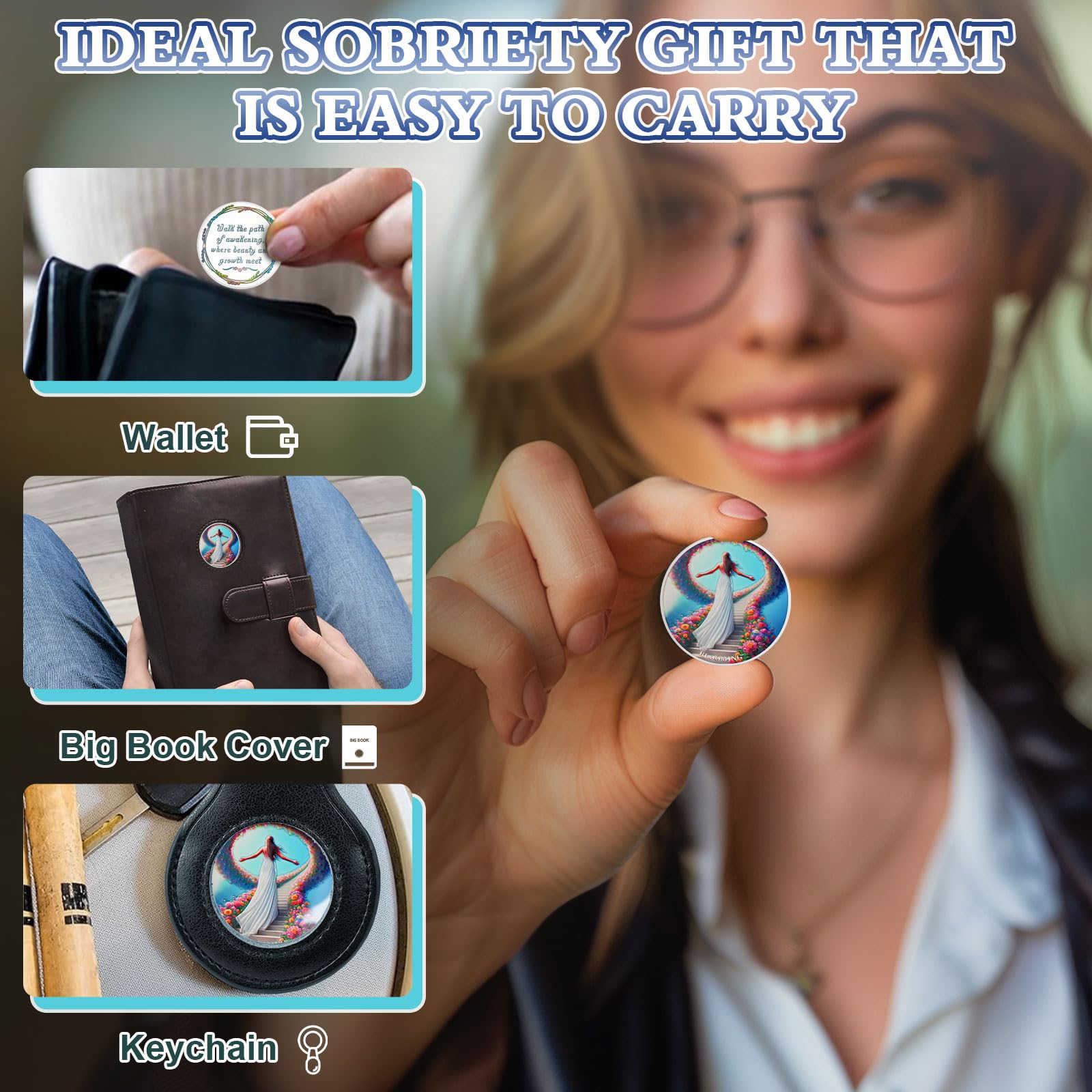 Flowers All The Way Sobriety Coin mysite