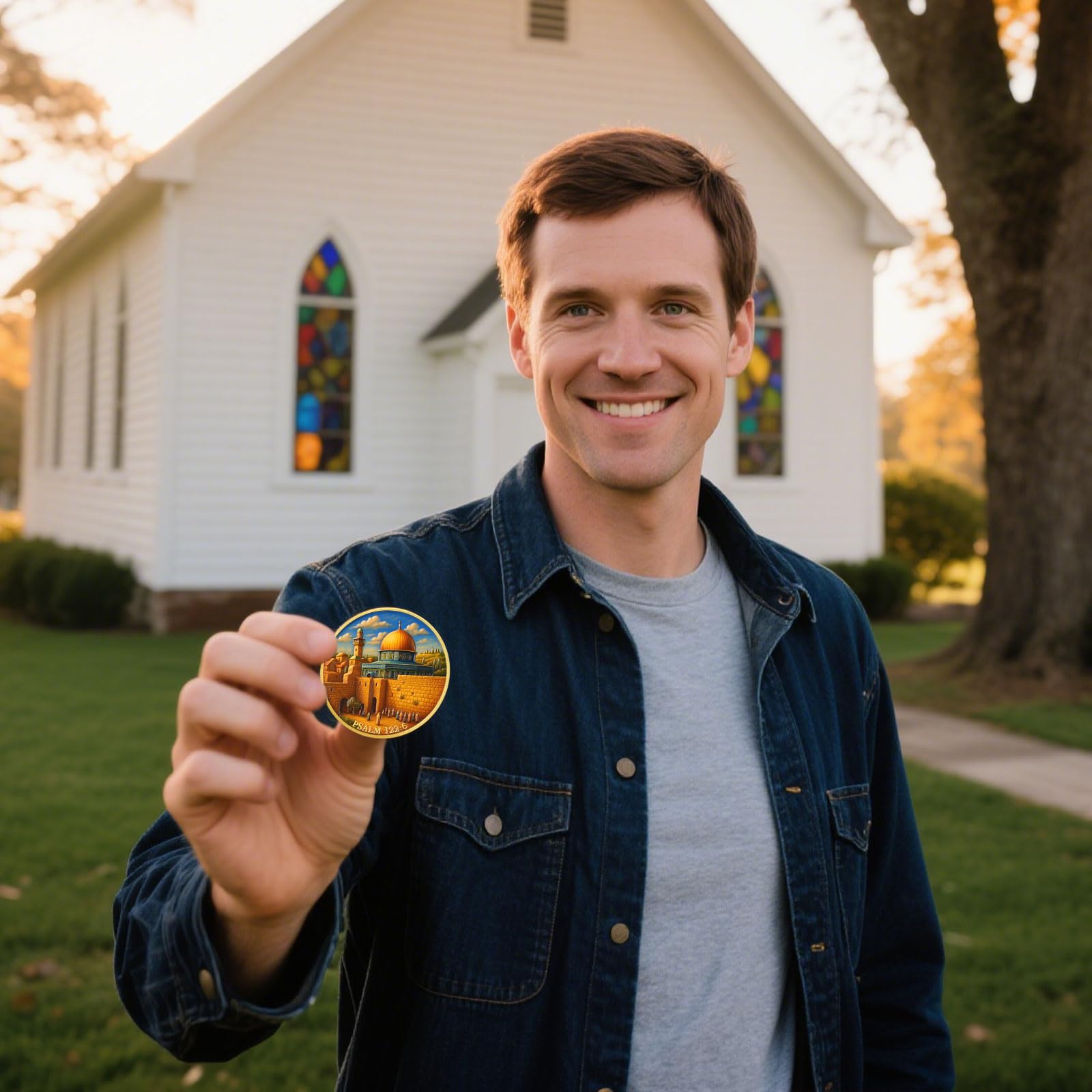 Jerusalem Peace Commemorative Christian Challenge Coin mysite