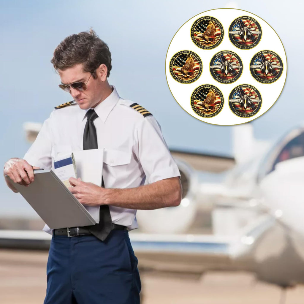 United States F-35 Lightning II Fighter Jet Air Force Challenge Coin mysite