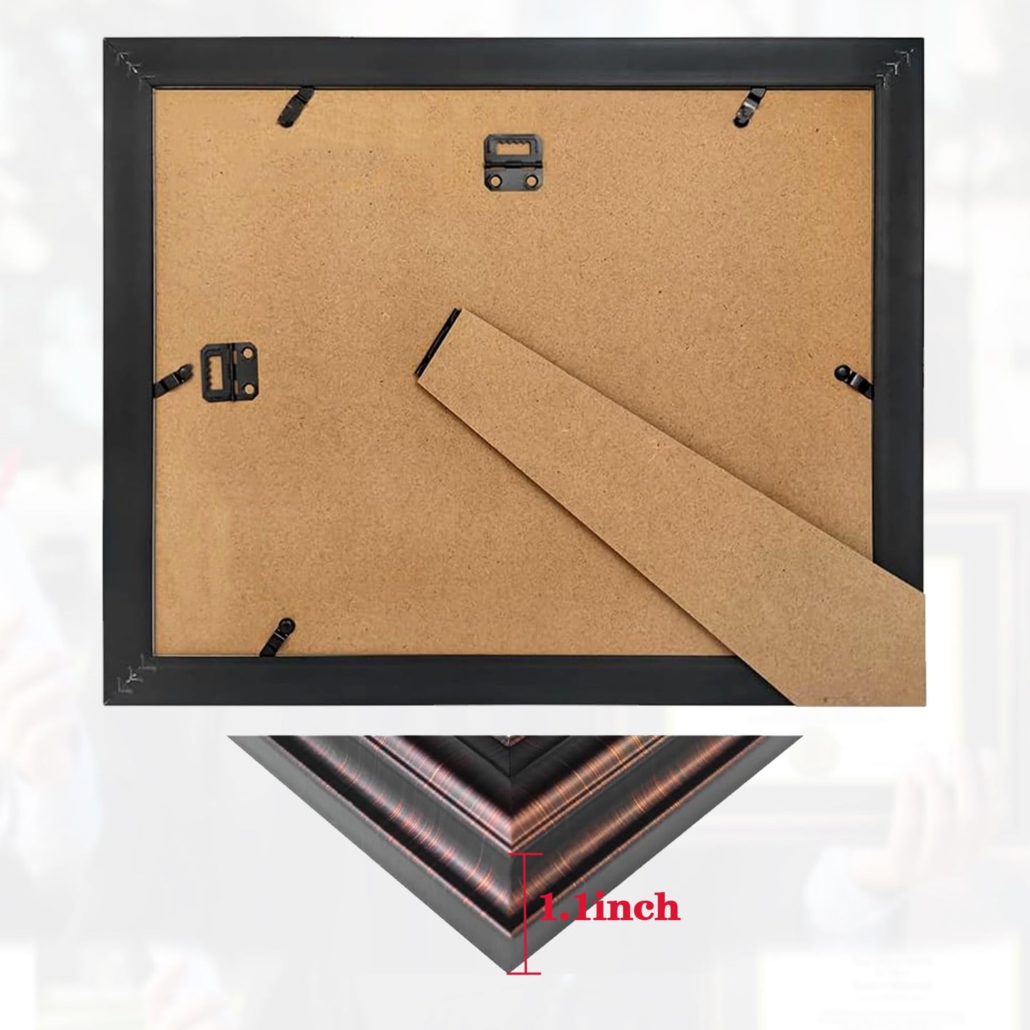 Red Brown Finish Document Degree Frame with Gold Beads HD Plexiglass Certificate Frame mysite