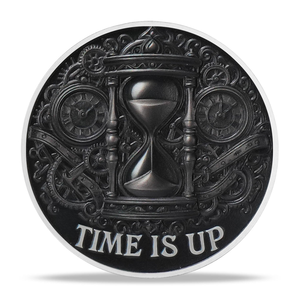 Game Over, You Lose-Time is Up Memento Mori Skull Challenge Coin mysite