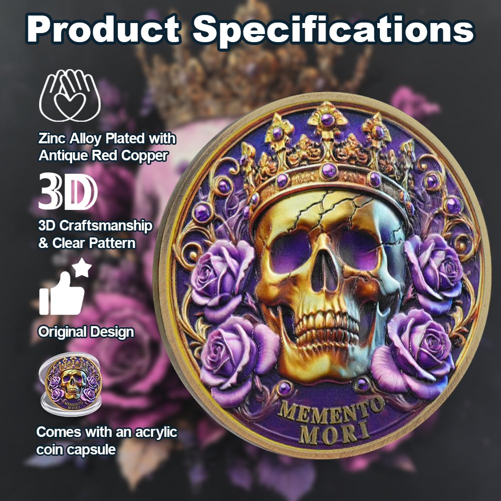 Your Time is Limited Inspirational Stoicism Memento Mori Coin mysite