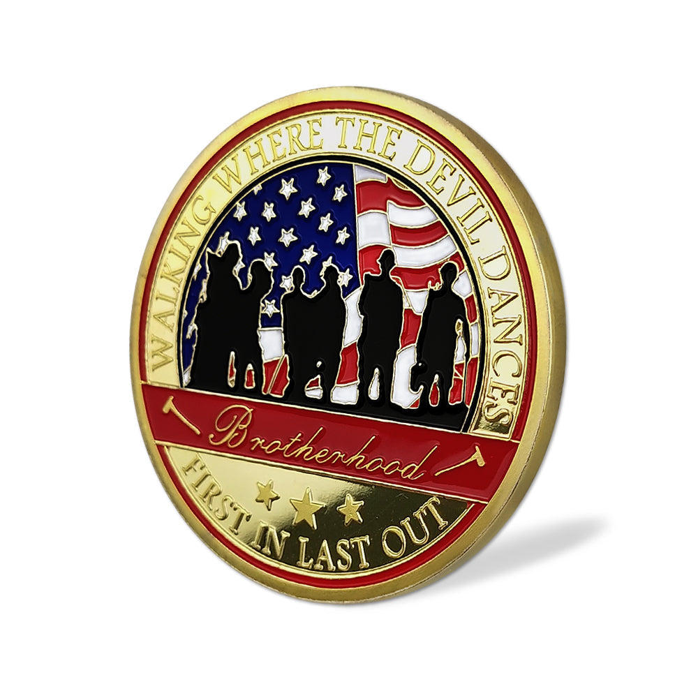 US Wild Land Firefighter Brotherhood Challenge Coin mysite