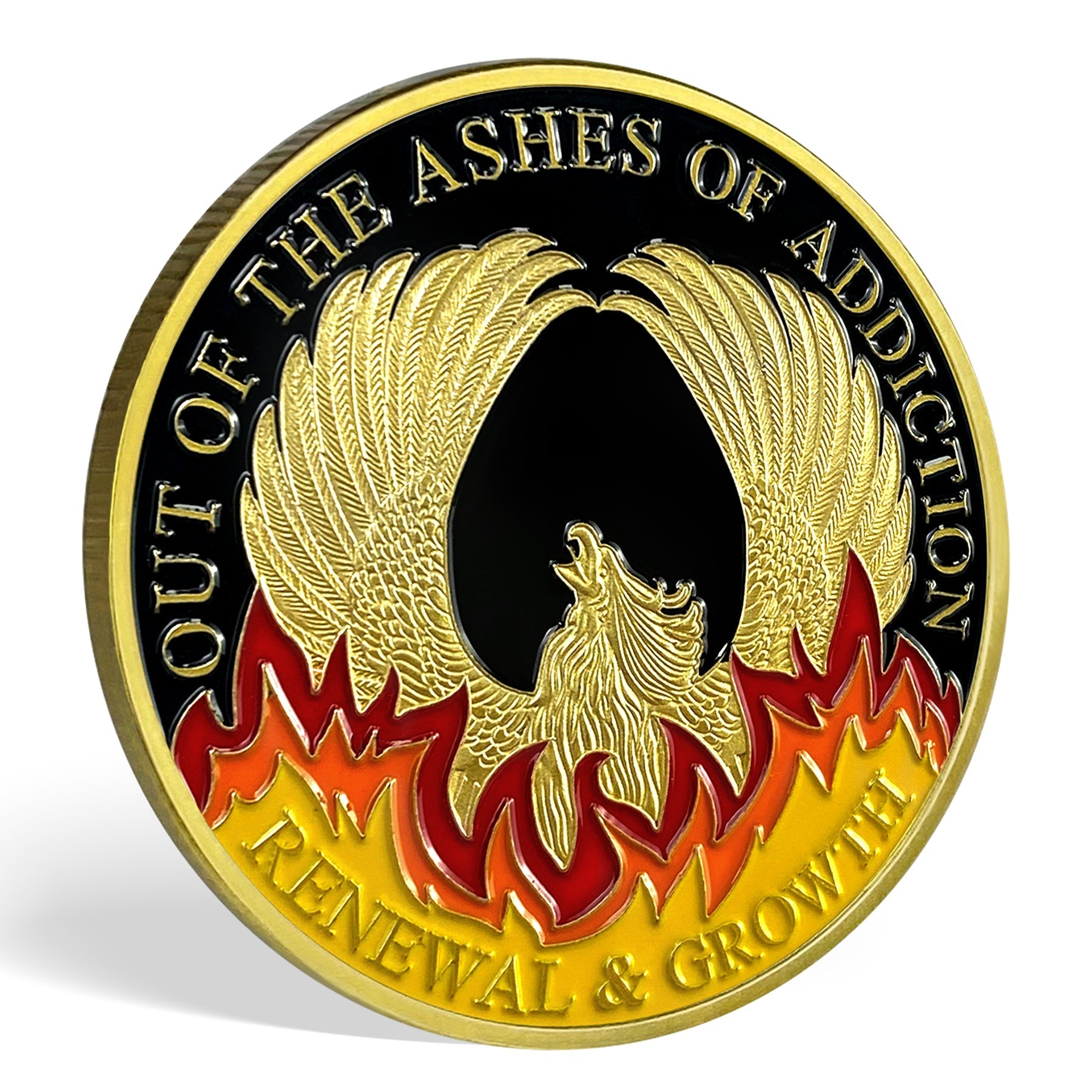 Reborn Phoenix Inspiring Challenge Coin Gift Home Furnishing Coin mysite