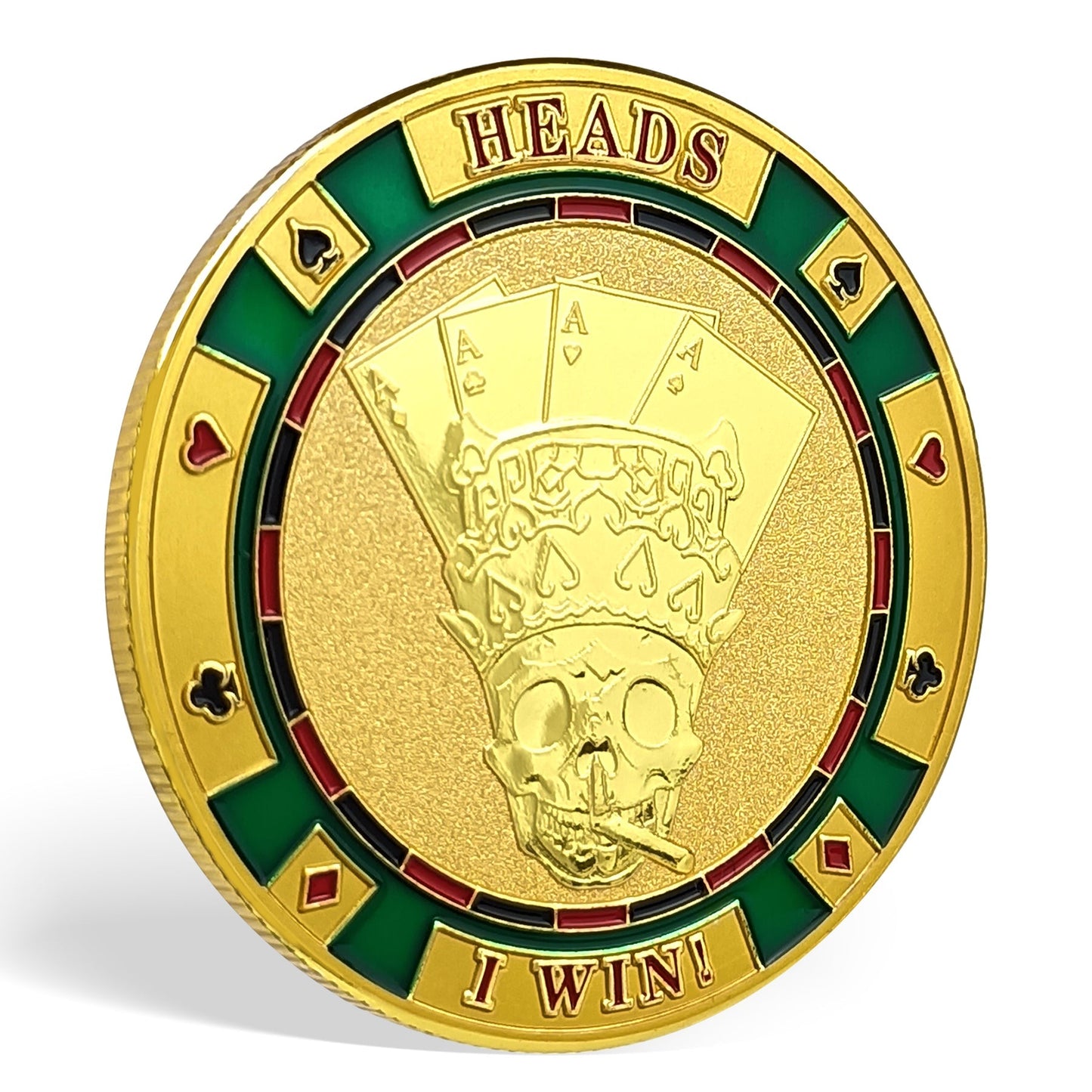 Win or Lose Poker Skull Challenge Coin mysite