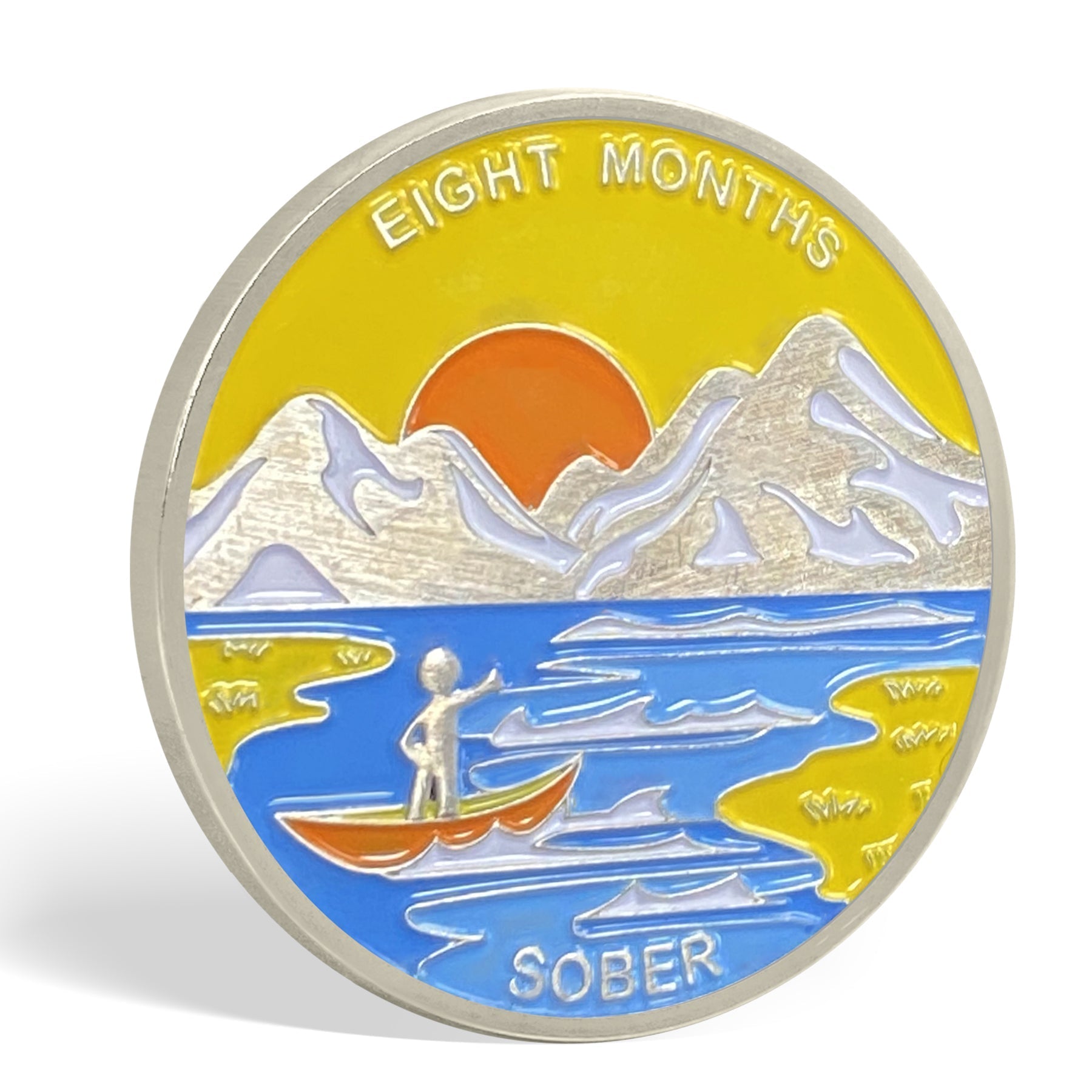 1 Month 1 Year Mountains and Highways Commemorative Gift Sobriety Coin mysite