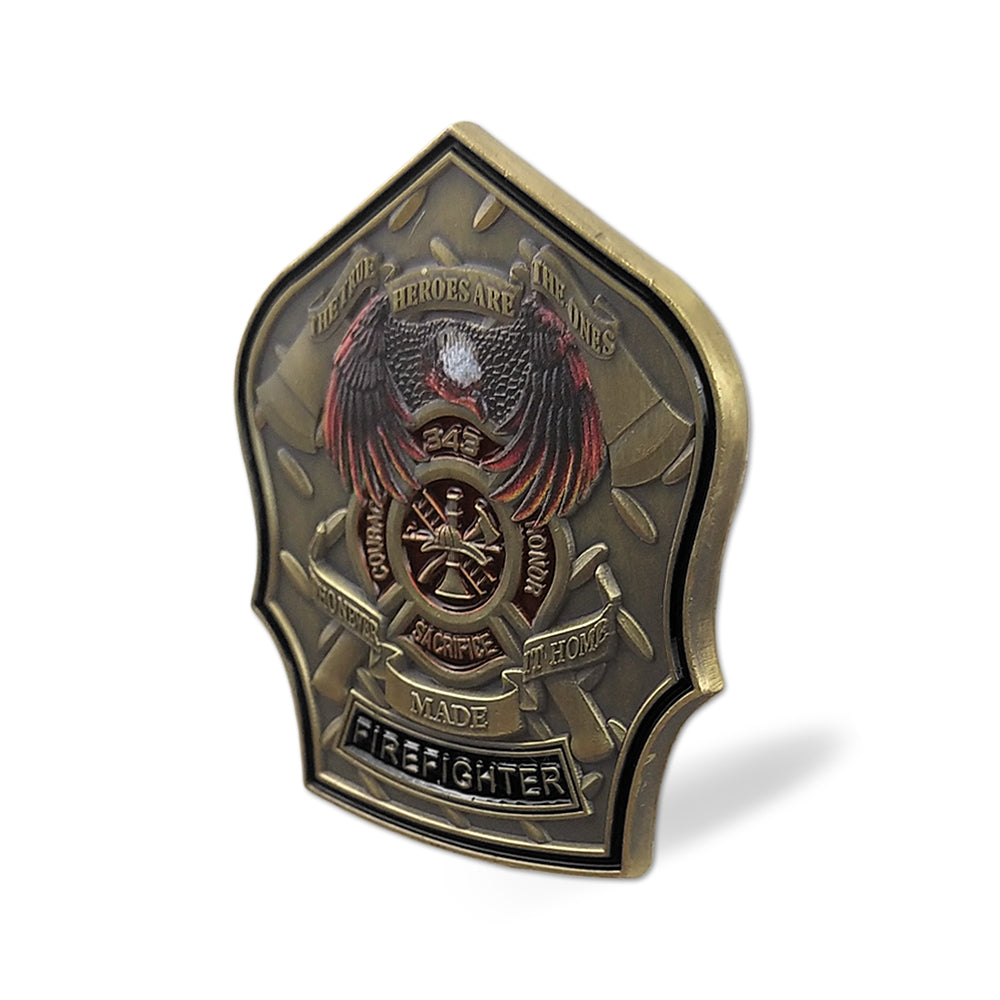 Firefighter Prayer 911 Fallen Hero Challenge Coin mysite