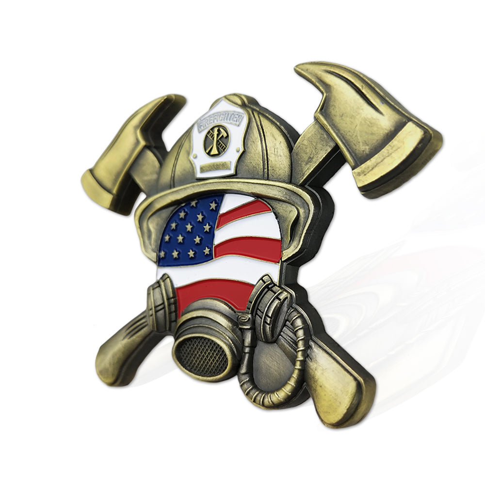 US Gas Mask Firefighter’s Prayer Challenge Coin mysite