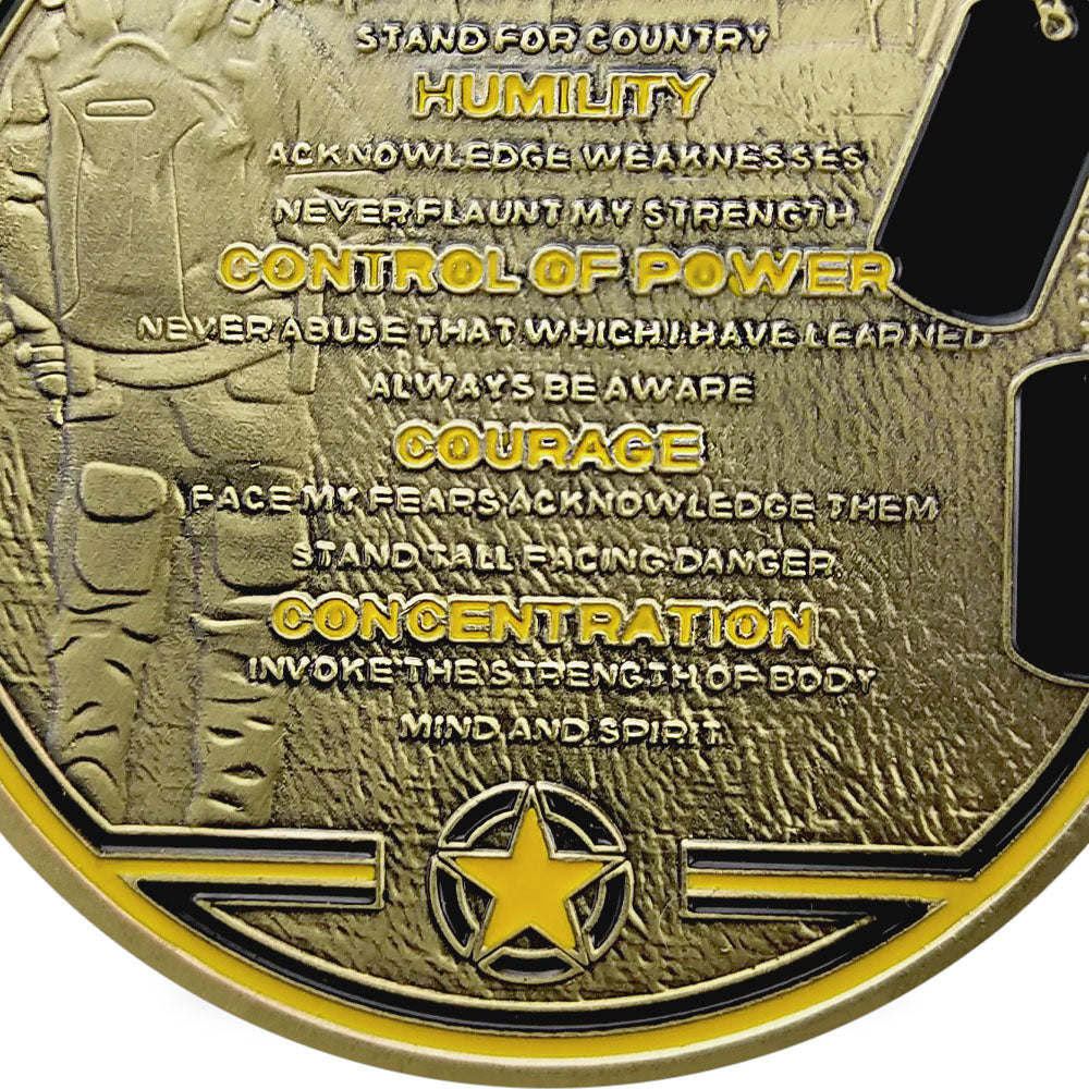 Military Challenge Coin Veteran Glory Creed Thank You Gift-AtSKnSK mysite