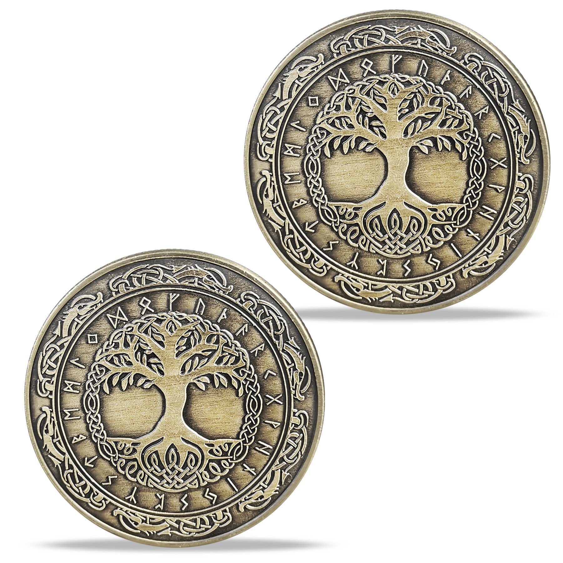 Viking Yggdrasil Tree of Life Coin Nordic Mythology Talisman mysite