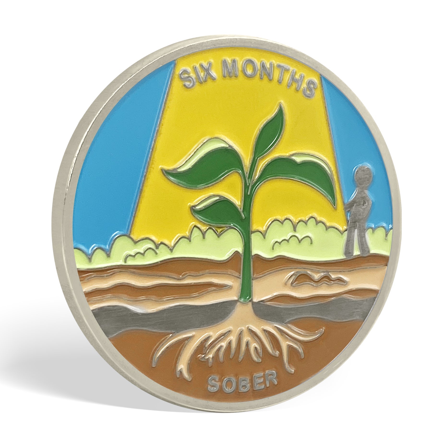 1 Month 1 Year Mountains and Highways Commemorative Gift Sobriety Coin mysite
