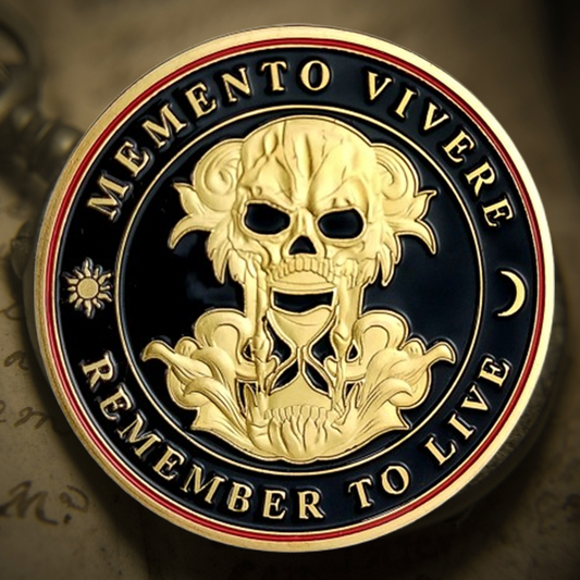 Memento Mori Coin-Momento Mori Coins for Daily Stoic Practice, Remember to Live EDC Coin mysite
