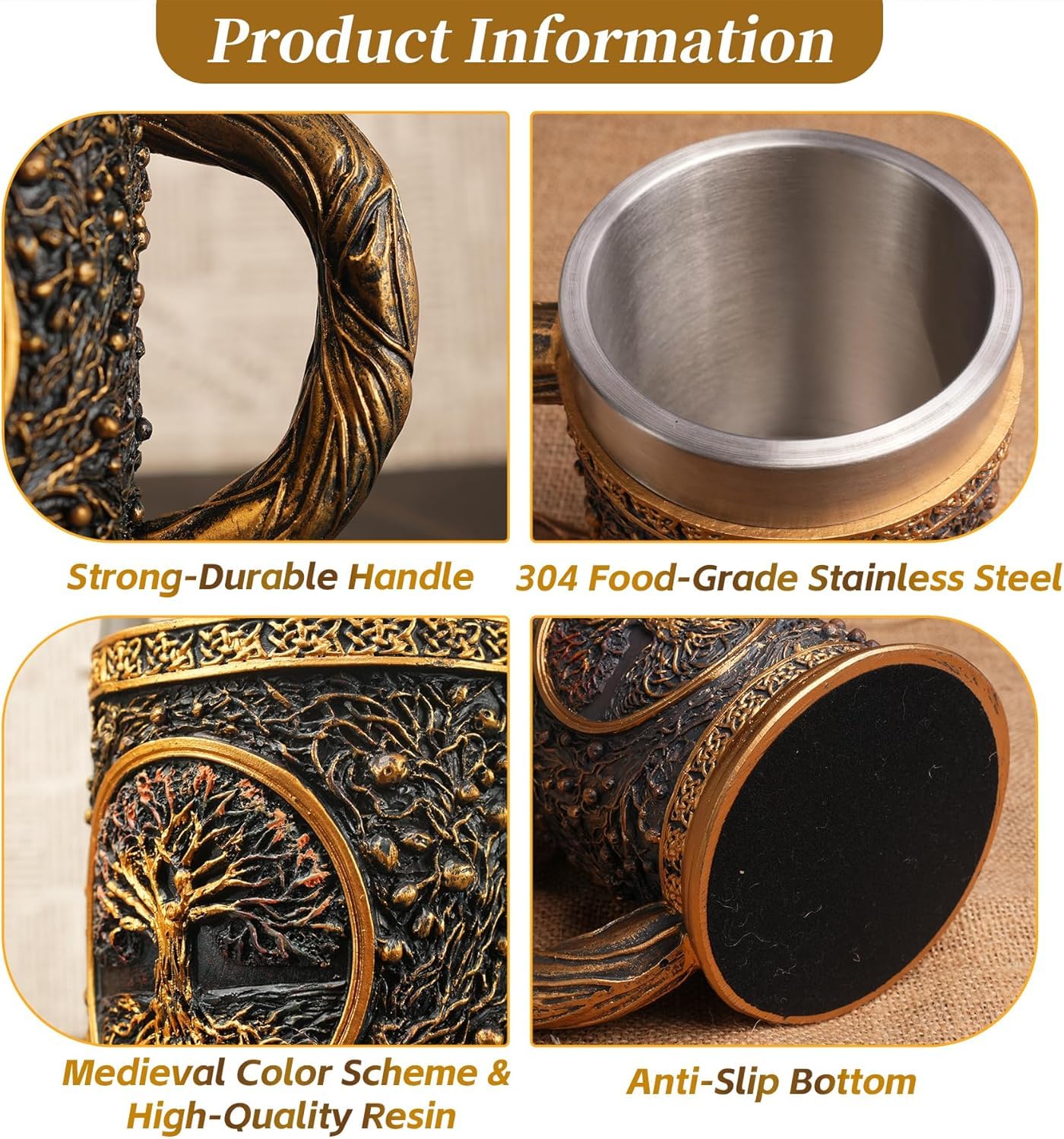 Original Handmade 20oz Medieval Celtic Pirate Viking Mug mysite