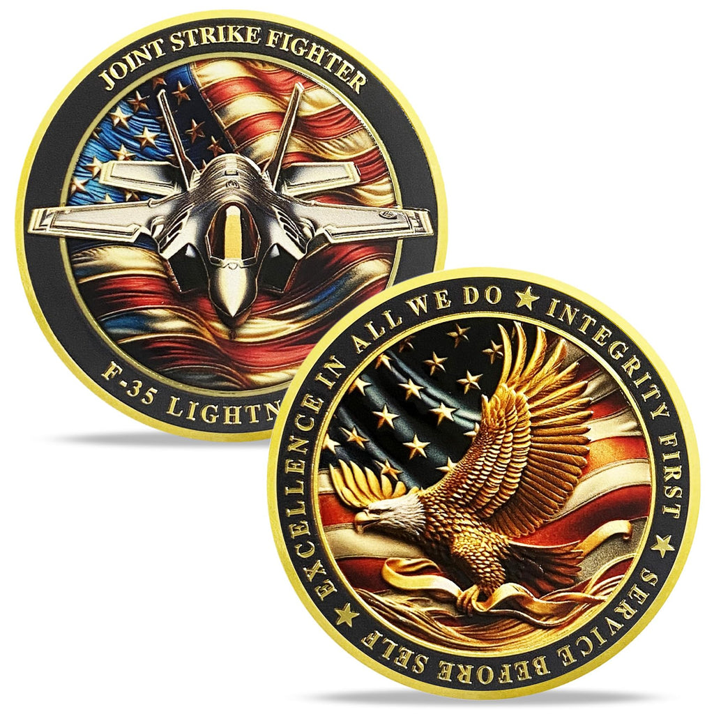 United States F-35 Lightning II Fighter Jet Air Force Challenge Coin mysite