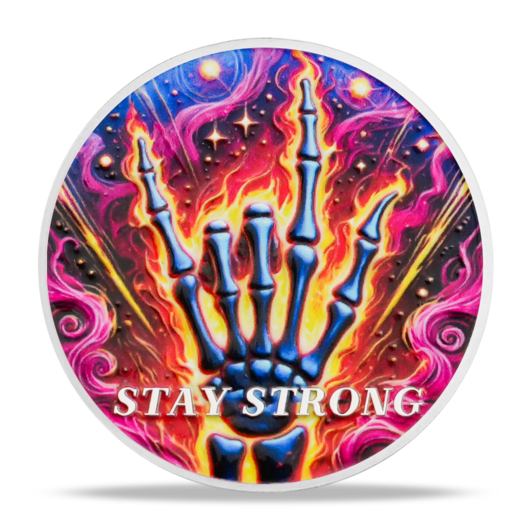 Rock Guitar Motivational Challenge Coin mysite