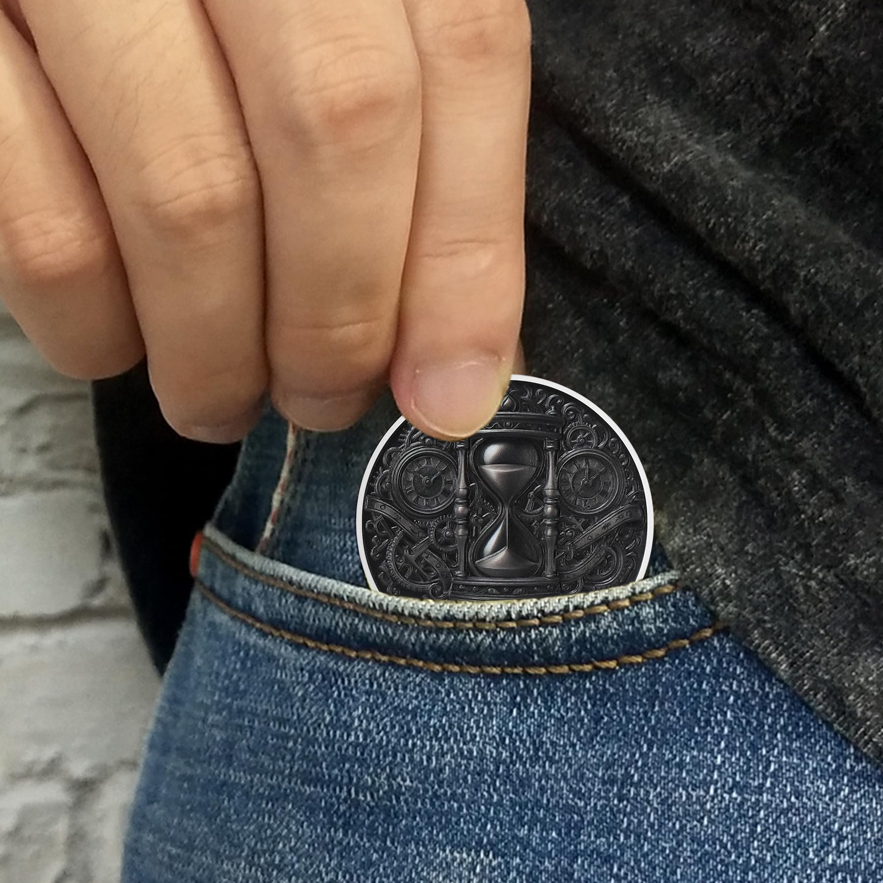 Game Over, You Lose-Time is Up Memento Mori Skull Challenge Coin mysite