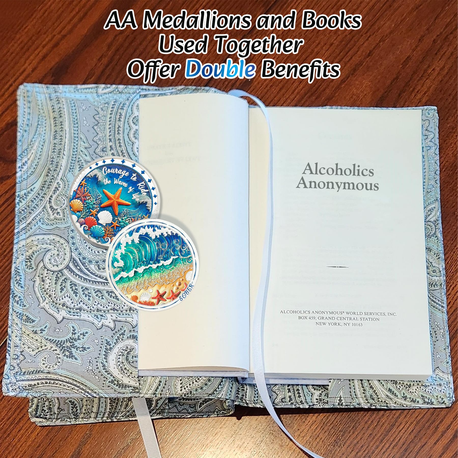 Unique Addiction Recovery Ocean Shells Sobriety Coin mysite