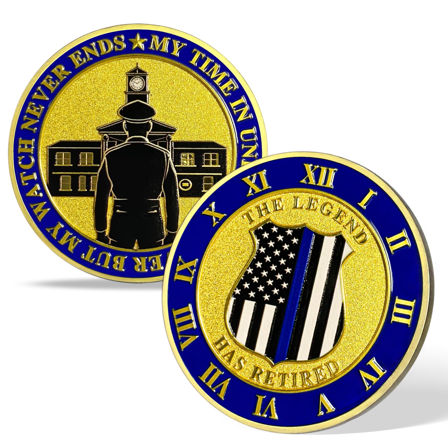Patriotic Police Law Enforcement Honor & Service Medallion Coin mysite
