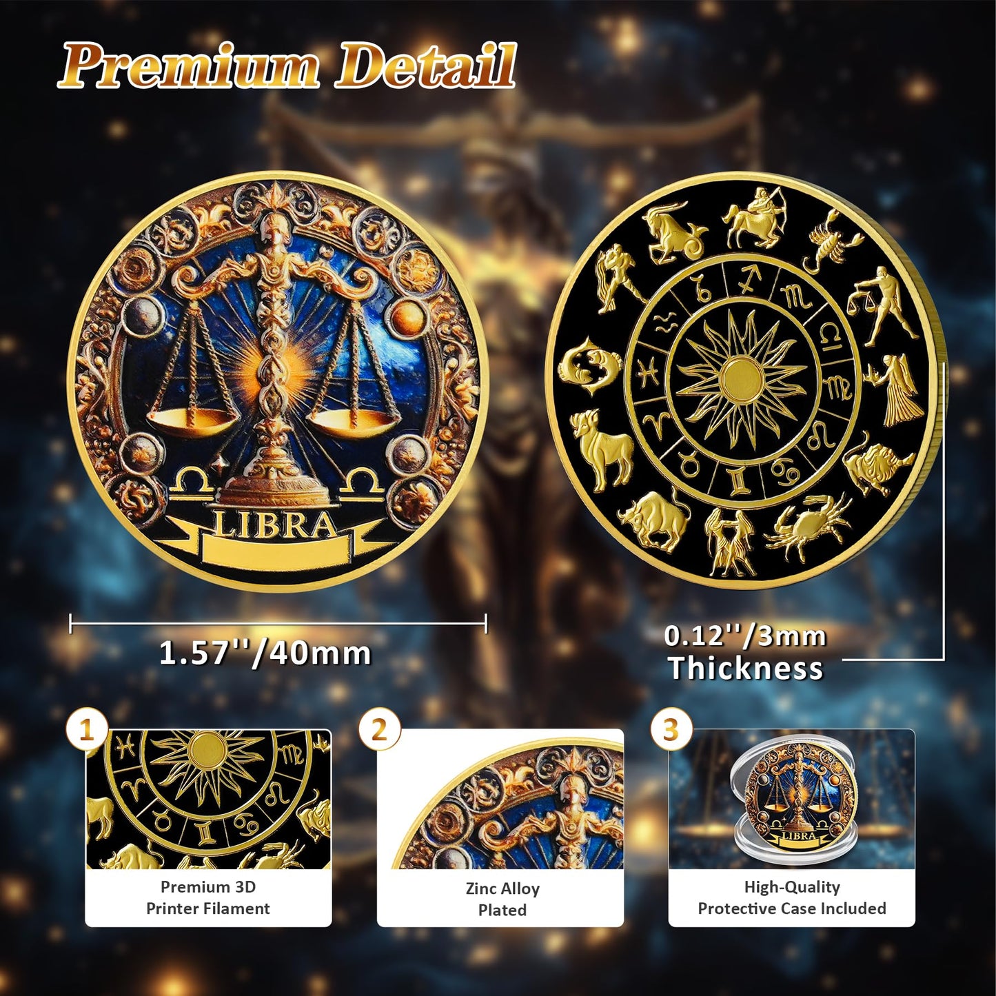 Libra 12 Zodiac Challenge Coin mysite