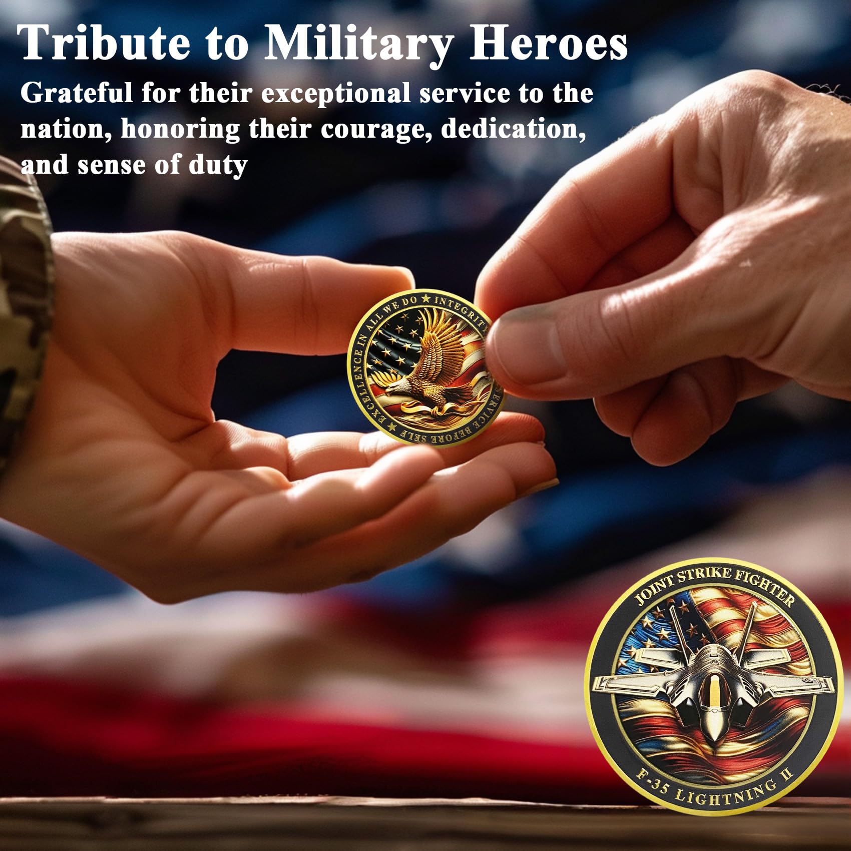 United States F-35 Lightning II Fighter Jet Air Force Challenge Coin mysite