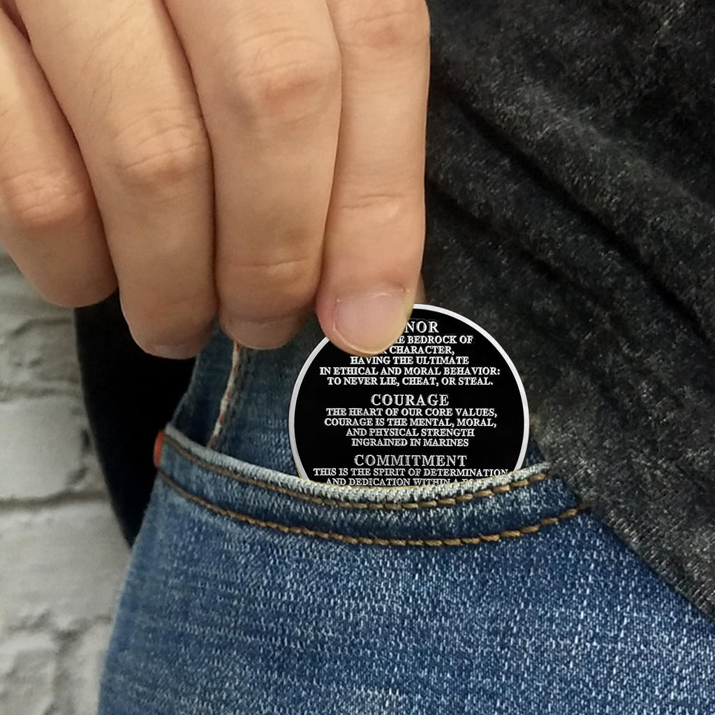 USMC and Its Core Values Patriotic Military Challenge Coin mysite